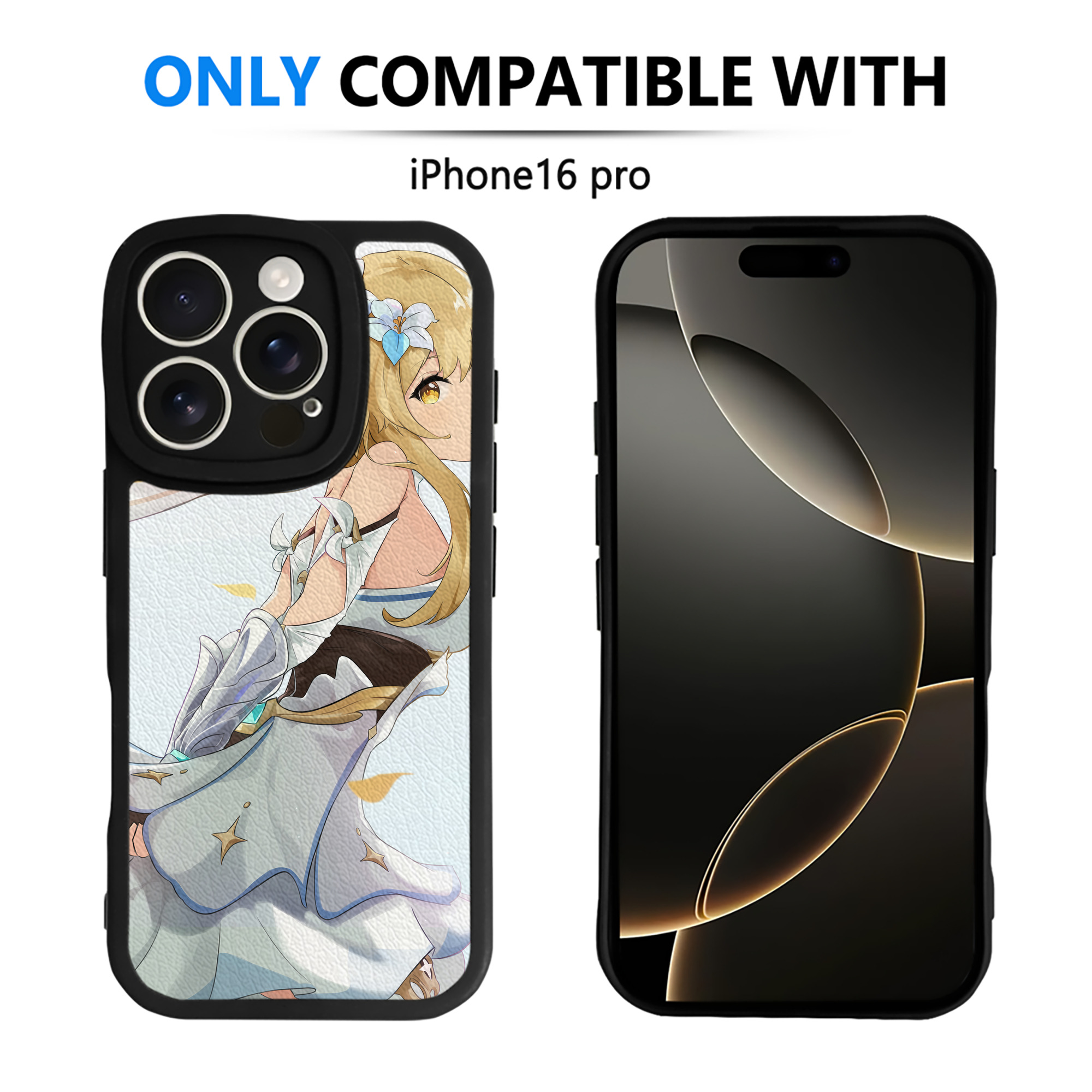 げんし神 genshin 【iPhone 16シリーズ対応】シリコンスマホケース（レザー調） 材質：シリコン